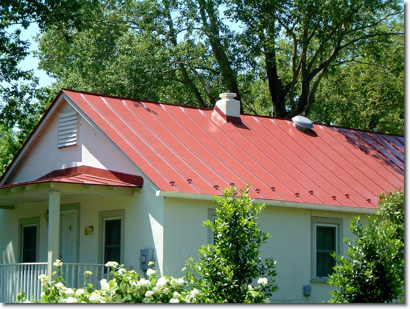 Colonial Red Standing Seam Metal Roof