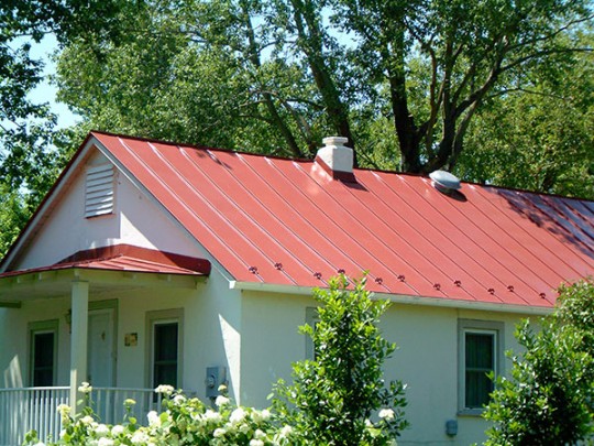 Colonial Red Standing Seam Metal Roof