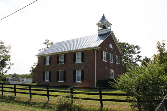 Matte Black Church Metal Roof