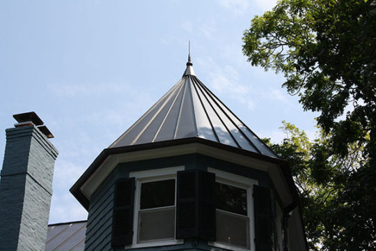 Matte Black Standing Seam Metal Roof