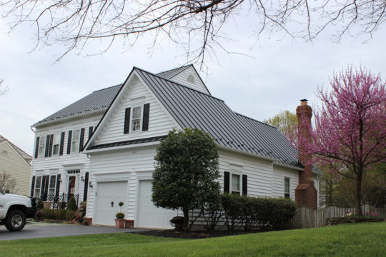 Black Standing Seam Metal Roof