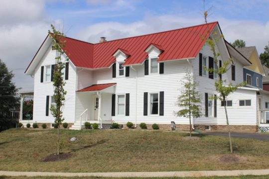 Standing Seam Roof In Colonial Red | Alpha Rain