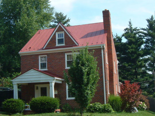 Colonial Red Standing Seam Metal Roof