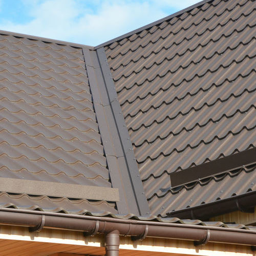 burnished brown metal roof